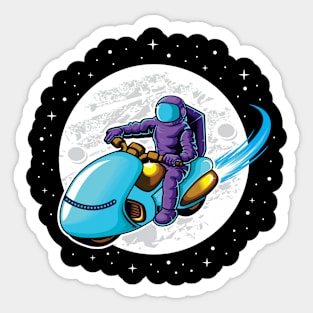 Astrorider in Space Sticker